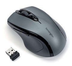 Kensington Pro Fit Raton Inalambrico 2,4GHz 1600dpi - Sensor Optico 1750ppp - 5 Botones - Uso Diestro - TamaÃ±o Mediano Ergonomico - Color Gris/Negro
