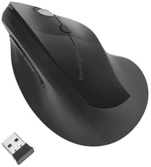 Kensington Pro Fit Ergo Raton Vertical Inalambrico 2.4Ghz 1600dpi - 5 Botones - InclinaciÃ³n Natural 46,7Âº - Alcance hasta 20m - Indicador de Carga - Color Negro