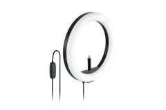Kensington L1000 Anillo de Luz Bicolor para Videoconferencias - Iluminacion Perfecta - 96 Leds - Control de Brillo - sin Enchufe - Soporte para Webcam - Configuracion Profesional - Cumple con Mil-Std-810H