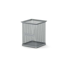 Erichkrause Compass Classic Portalapices Cuadrado 80Ã—80Ã—95mm - Acero Inoxidable Calado - Color Plata
