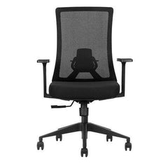 Cromad Senior SE6000 Silla de Oficina - Altura Ajustable con Elevador de Gas de Grado 4 - Soporte Lumbar Ajustable - Respaldo de Malla - Ruedas de Nailon 360Âº - Color Negro