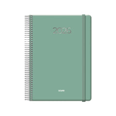 Dohe Denver Agenda Anual - Dia Pagina - Sabado y Domingo misma Pagina - Cierre con Goma Elastica - TamaÃ±o 15x21cm - Color Verde