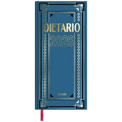 Dohe Dietario Anual Dos Tercios - Dia Pagina - Fabricado en Geltex con Carton Contracolado - TamaÃ±o 14.5x31cm - Colores Surtidos Aleatorios