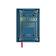 Dohe Dietario Anual Octavo - Dia Pagina - Fabricado en Geltex con Carton Contracolado - TamaÃ±o 11.5x16.6cm - Colores Surtidos Aleatorios