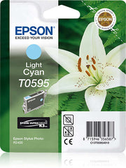 Epson T0595 Cyan Light Original Ink Cartridge - C13T05954010