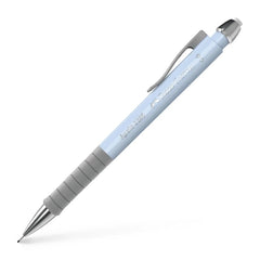 Faber-Castell Apollo Portaminas - Trazo 0.5mm - Agarre Ergonomico - Goma de Borra Integrada - Cuerpo Color Azul Claro