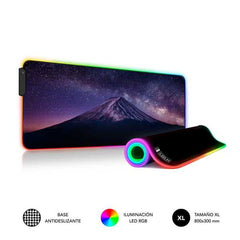 Subblim Alfombrilla LED Rgb - Modos y Efectos de Luces Personalizables - TamaÃ±o Super Grande - Facil de Usar - Superficie Ultra Suave - Base Antideslizante - Color Varios