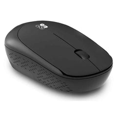 Subblim Raton Inalambrico Business Plus Silencioso - DiseÃ±o Ergonomico y Plano - Conexion Inalambrica - Tecnologia Silent Click - Resolucion de hasta 1200dpi - Alcance Inalambrico de 10m - Color Negro