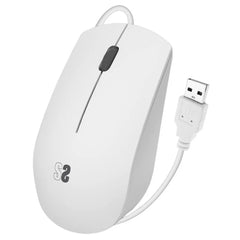 Subblim RatÃ³n Ã³ptico Business - Todoterreno - Silent Click - ErgonÃ³mico - Libertad con cable - Sencillez y minimalismo - Color Blanco