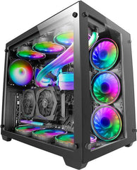 Mars Gaming MCV3 E-ATX Caja PC TamaÃ±o XXL - Doble Ventana Cristal Templado - Capacidad Ampliada XXL - Estructura Modular Doble Camara - Soporte Total Refrigeracion Liquida - Color Negro