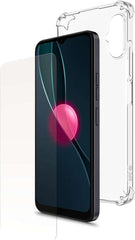 SPC Pack de Funda y Cristal Templado Compatible con SPC Discovery de 6.5" - Carcasa Extrarresistente - Proteccion contra AraÃ±azos - DiseÃ±o Transparente - Color Negro