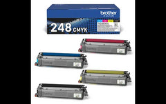 Brother TN248CMYK Pack de 4 Cartuchos de Toner Originales - TN248VAL