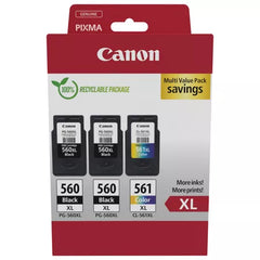 Canon PG-560XL + CL-561XL Pack of 3 Original Ink Cartridges - 3712C009