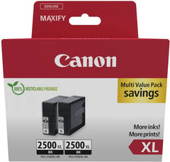 Canon PGI-2500XL Multipack of 2 Original Black Ink Cartridges - 9254B011