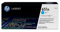 HP CE341A Cyan Original Toner Cartridge - 651A