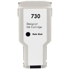 HP 730 Matte Black Generic Ink Cartridge - Replaces P2V71A/P2V65A