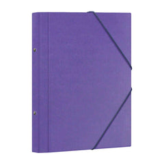Dohe Carpeta Clasificadora 12 Departamentos - Formato Folio - Carton Plastificado - Cierre con Gomas - Color Morado
