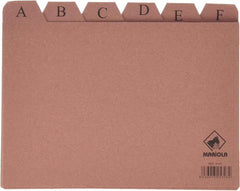 Mariola Indice A-Z NÂº5 para Fichero - Medidas 215x160mm - Color Marron