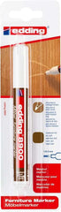 Edding 8900 Rotulador Permanente para Muebles - Punta Redonda 1.5-2mm - Resistente a la Luz - Secado Rapido - Color Nogal Claro