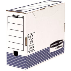 Fellowes Bankers Box Pack de 10 Cajas de Archivo Definitivo TamaÃ±o A4 Fastfold - Certificacion FSC - Medidas Internas 26x10x31.50cm - Medida del Lomo 100mm