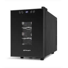 Orbegozo VT 630 Vinoteca Compacta - Conserva y Disfruta del Vino en Casa - Capacidad para 6 Botellas - Control Electronico de Temperatura - DiseÃ±o Elegante y Moderno - Silenciosa y sin Vibraciones