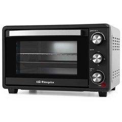 Orbegozo HO 255 Horno Electrico Multifuncion - Capacidad 25L - Potencia 1500W - Selector de Temperatura 100Âº-230Âº - Temporizador 60 Min - Puerta Abatible Doble Cristal - Resistencias Acero Inoxidable