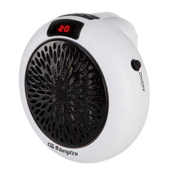 Orbegozo CR 4000 Mini Calefactor Ceramico de Enchufe - Potente y Programable - Ideal para Espacios PequeÃ±os - Display LED y Termostato Ajustable - sin Cables - 600W