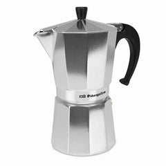 Orbegozo KF 900 Cafetera de Aluminio para 9 Tazas - Mango Ergonomico - Valvula de Seguridad - Facil Limpieza - Disfruta de tu Cafe en Buena CompaÃ±ia