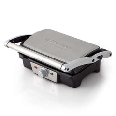 Orbegozo 3800 Grill Inoxidable - Cocina sin Aceite - Placas Abatibles 180Âº - Termostato Regulable - Placa Antiadherente - Potencia 1500W
