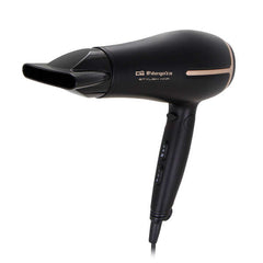 Orbegozo Secador Plegable Profesional - Potencia y Comodidad en un DiseÃ±o Compacto - 3 Niveles de Temperatura - 2 Velocidades - Pulsador de Aire Frio - Difusor y Concentrador