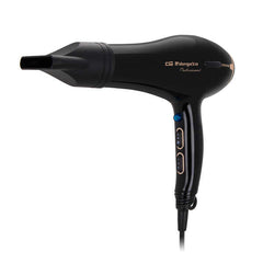 Orbegozo SE 2206 Secador de Pelo Profesional - Potente Motor AC - 3 Niveles de Temperatura - DiseÃ±o Ergonomico y Elegante - Pulsador de Aire Frio - Concentradores de Aire y Difusor