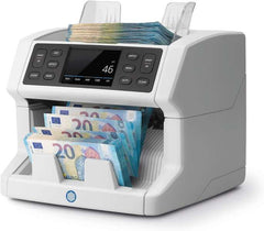 Safescan 2850 Contadora Automatica de Billetes - Deteccion Billetes Falsos en 3 Puntos - Pantalla Tactil y Menu MultilingÃ¼e - Notificaciones y Panel Superior de Mantenimiento