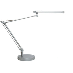 Unilux Lampara de Escritorio LED Mamboled - DiseÃ±o Moderno y Elegante - Luz LED de Bajo Consumo - Color Gris Metalizado - Ideal para Espacios de Trabajo