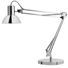 Unilux Lampara de Escritorio Success 80 LED Cromada - DiseÃ±o Elegante y Moderno - Iluminacion LED de Alta Eficiencia - Brazo Flexible para Ajustar la Luz - Base Cromada Resistente