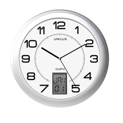 Unilux Reloj de Pared Instinct - DiseÃ±o Moderno y Minimalista - Funciona con Pilas - Facil de Instalar