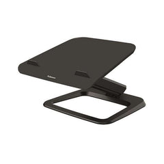 Fellowes Hana LT Elevador para Portatil hasta 19" - Sistema de Elevacion con Muelle a Gas - Giratorio 45Âº - Gestion de Cables - Color Negro