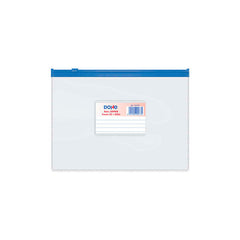 Dohe Bolsa Zipper Apaisada PVC Transparente 150 Micras - TamaÃ±o A5 - Cierre Zip Hermetico - Apertura Superior