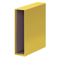 Dohe Funda Individual de Archivador - Para TamaÃ±o A4 Lomo Ancho - Carton Forrado con Papel Impreso - Color Amarillo