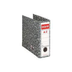 Dohe Archiclas Archivador TamaÃ±o Cuarto Natural - Carton Forrado con Papel Impreso - Cantoneras Metalicas - Ollao y Palanca de Maxima Calidad - Color Gris Jaspeado