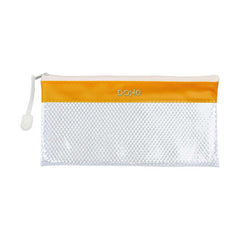Dohe Bolsa Apaisada TamaÃ±o 22x11cm - Fabricada en PVC - Resistente al Agua - Ideal para Viajes - Cierre de Cremallera - Banda Color Amarillo