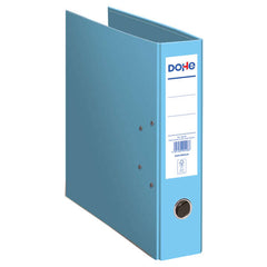 Dohe Ecofile Archivador de Palanca TamaÃ±o Folio 320x285mm - Carton Rigido Forrado - Ollao, Rado, Tarjetero Adhesivo - Cantonera Larga Metalica - Color Azul Claro