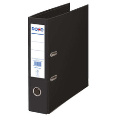 Dohe Ecofile Archivador de Palanca TamaÃ±o Folio 320x285mm - Carton Rigido Forrado - Ollao, Rado, Tarjetero Adhesivo - Cantonera Larga Metalica - Color Negro