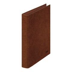 Dohe Carpeta de 2 Anillas Mixtas 25mm Folio Natural - Carton Forrado - Papel Impreso y Plastificado - Color Cuero