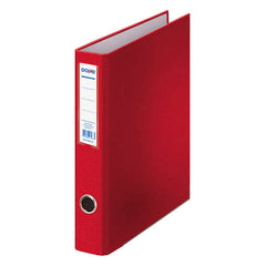 Dohe Carpeta de 2 Anillas Mixtas 40mm - TamaÃ±o Folio - Medidas 285x350x60mm - Ollao y Tarjetero en Lomo - Carton Forrado con Polipropileno - Color Rojo