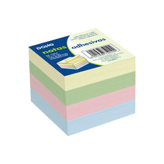Dohe Cubo de 400 Notas Reposicionables - TamaÃ±o 75x75mm - Papel de 75gr - Ideal para Oficina y Escuela - Colores Pastel Surtidos