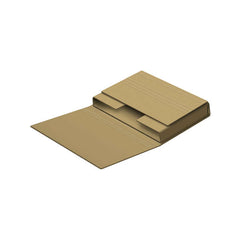 Dohe Estuches de Envio Automontables de Embalaje - Carton Marron de Canal - Solapas Ajustables - Multiples Pliegues - Facilita Adaptar TamaÃ±o Del Objeto