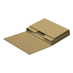 Dohe Estuches de Envio Automontables de Embalaje - Carton Marron de Canal - Solapas Ajustables - Multiples Pliegues - Facilita Adaptar TamaÃ±o Del Objeto