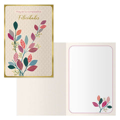 Dohe Pack de 6 Tarjetas de Felicitacion de CumpleaÃ±os - 11.5x17cm - Impresion a Todo Color - Estampaciones con Pelicula de Color - Estampacion en Seco - Papel Offset Blanco de 300gr - Incluye Sobre de Color