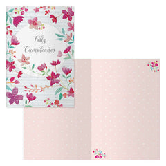Dohe Pack de 6 Tarjetas de Felicitacion de CumpleaÃ±os - 11.5x17cm - Impresion a Todo Color - Estampaciones con Pelicula de Color - Estampacion en Seco - Papel Offset Blanco de 300gr - Incluye Sobre de Color