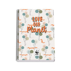 Dohe Cuaderno TamaÃ±o Folio - Cubierta en Cartulina Contracolada - Impresion a Todo Color - Plastificado Brillo - Guardas Impresas - Encuadernado en Espiral Metalico Negro